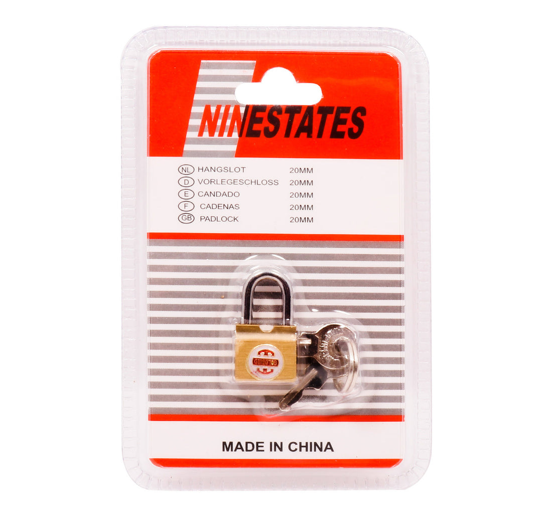 Nine States Pad Lock 20mm 261