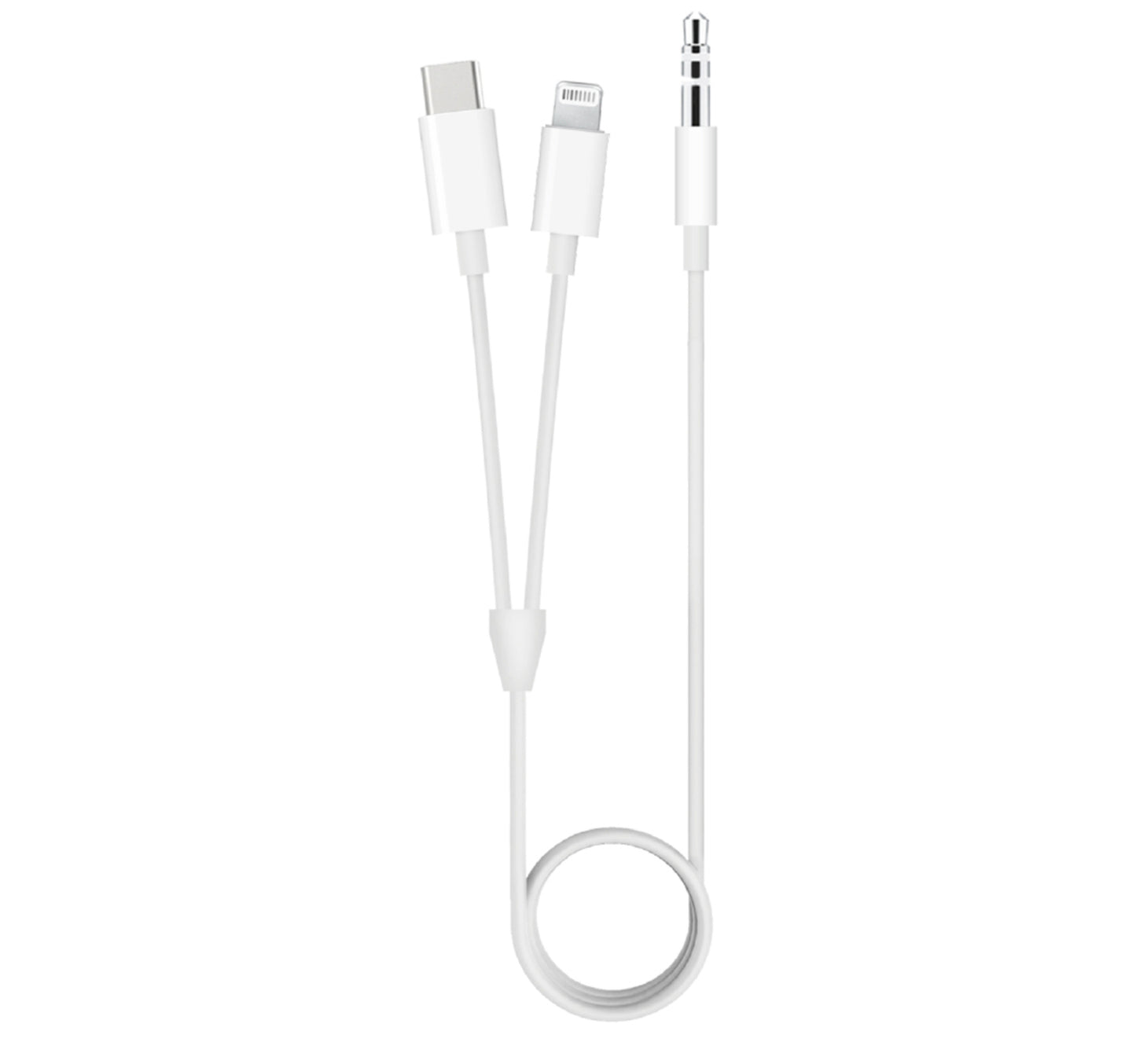 Trands 2 In 1 Lightning & Type-C Aux Audio Cable CA744