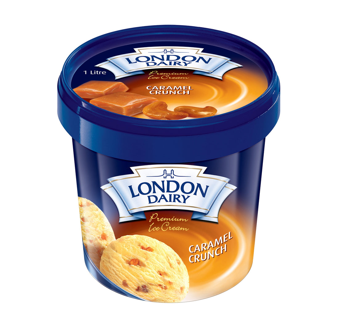 London Dairy Caramel Crunch Ice Cream 1 Litre