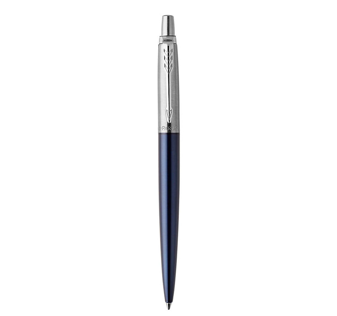 Parker Jotter Waterloo Blue Chrome Trim Ballpoint Pen In Classic Box