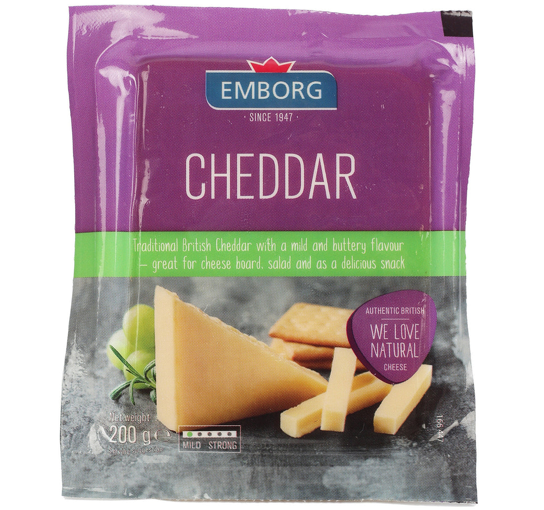 Emborg Cheddar Cheese White 200 g