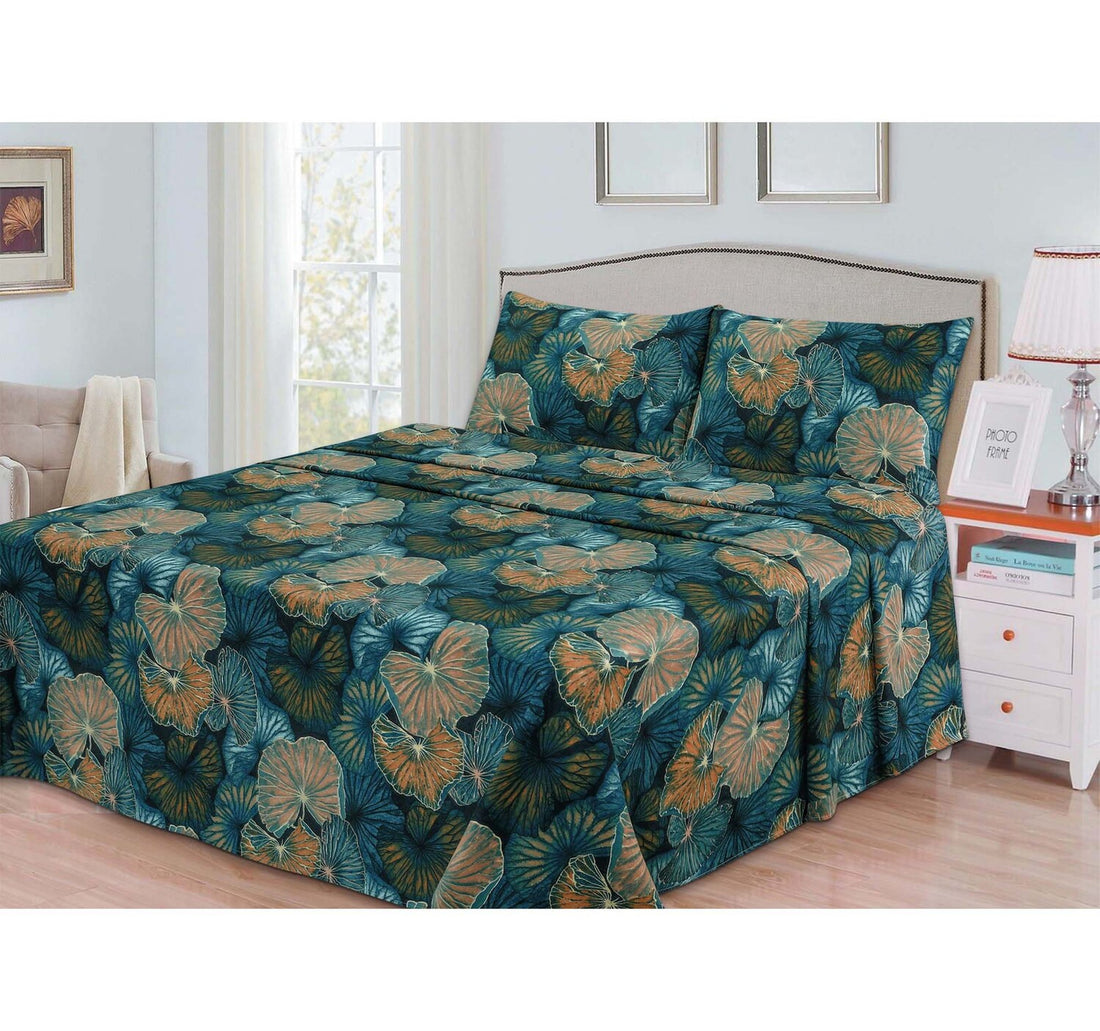 Maple Leaf Bed Sheet 250x270cm Assorted