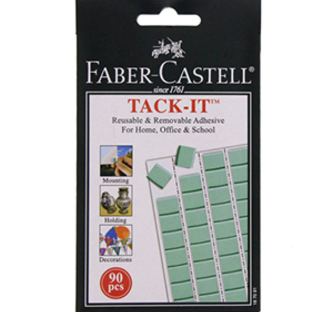 Faber-Castell Tack-it Removable Reusable Adhesive Wall Art Craft 90 Stickers
