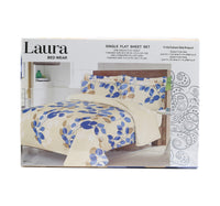 Laura Bed Sheet Single 2pcs 144TC Assorted