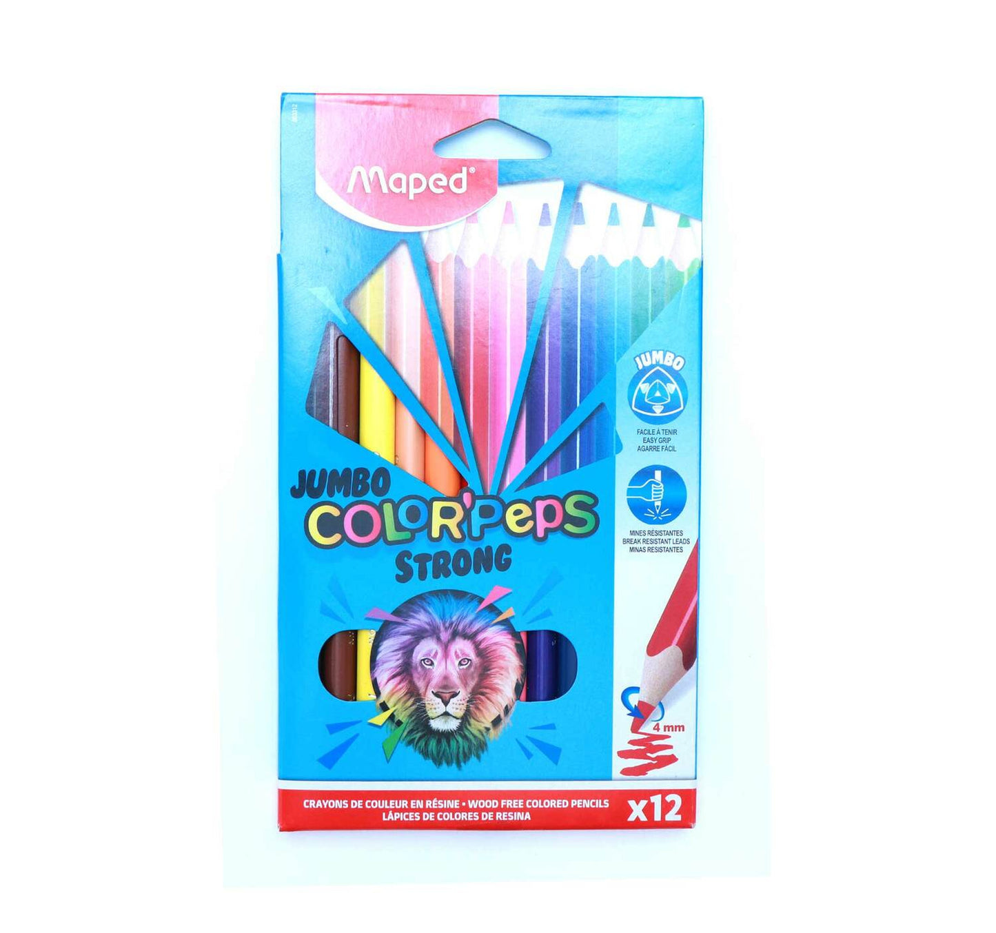 Maped Color Pencil Strong Jumbo 12's 863312