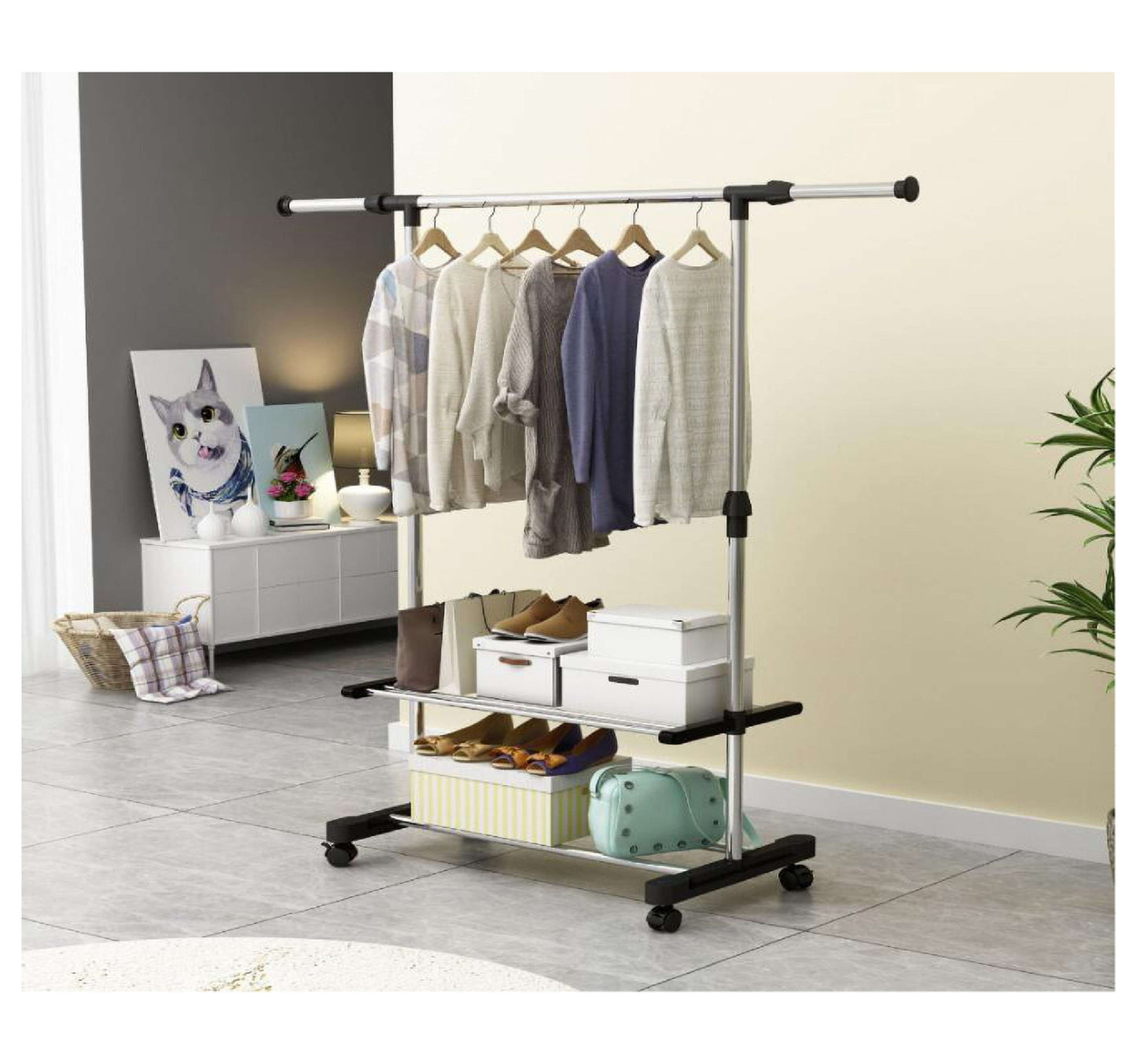Maple Leaf Home CH Garment Rack, KT1046-B