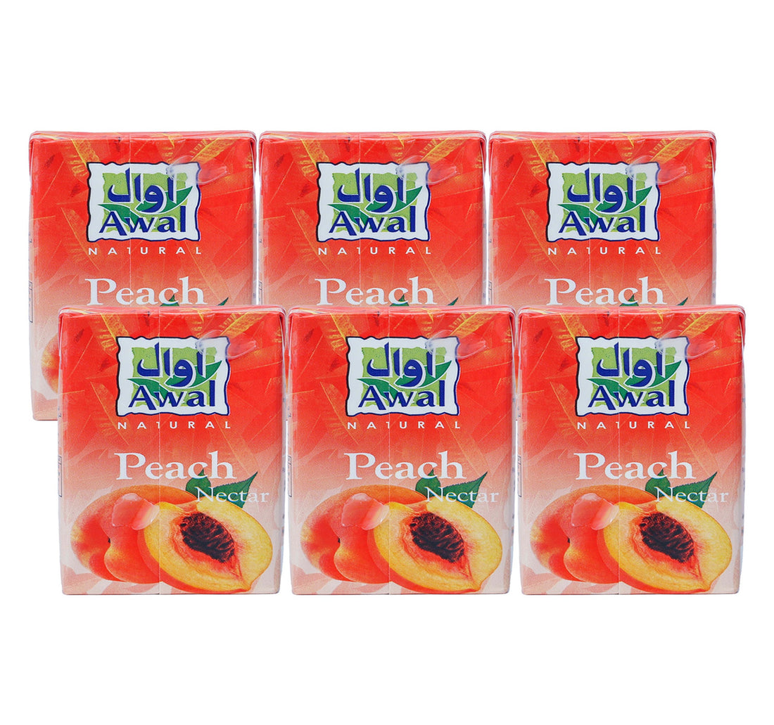 Awal Peach Nectar Juice 6 x 250 ml