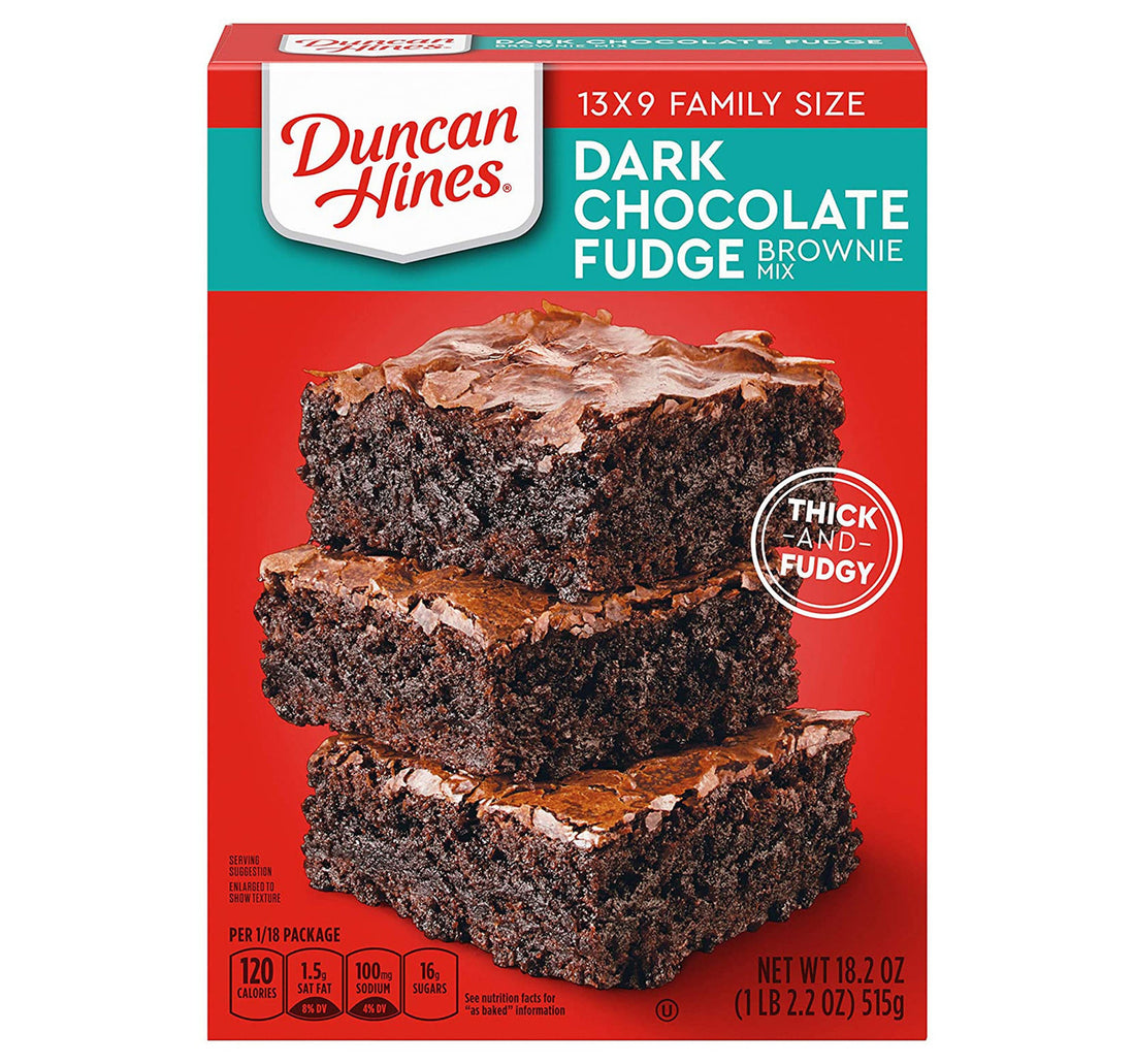 Duncan Hines Dark Chocolate Fudge Brownie Mix 515 g