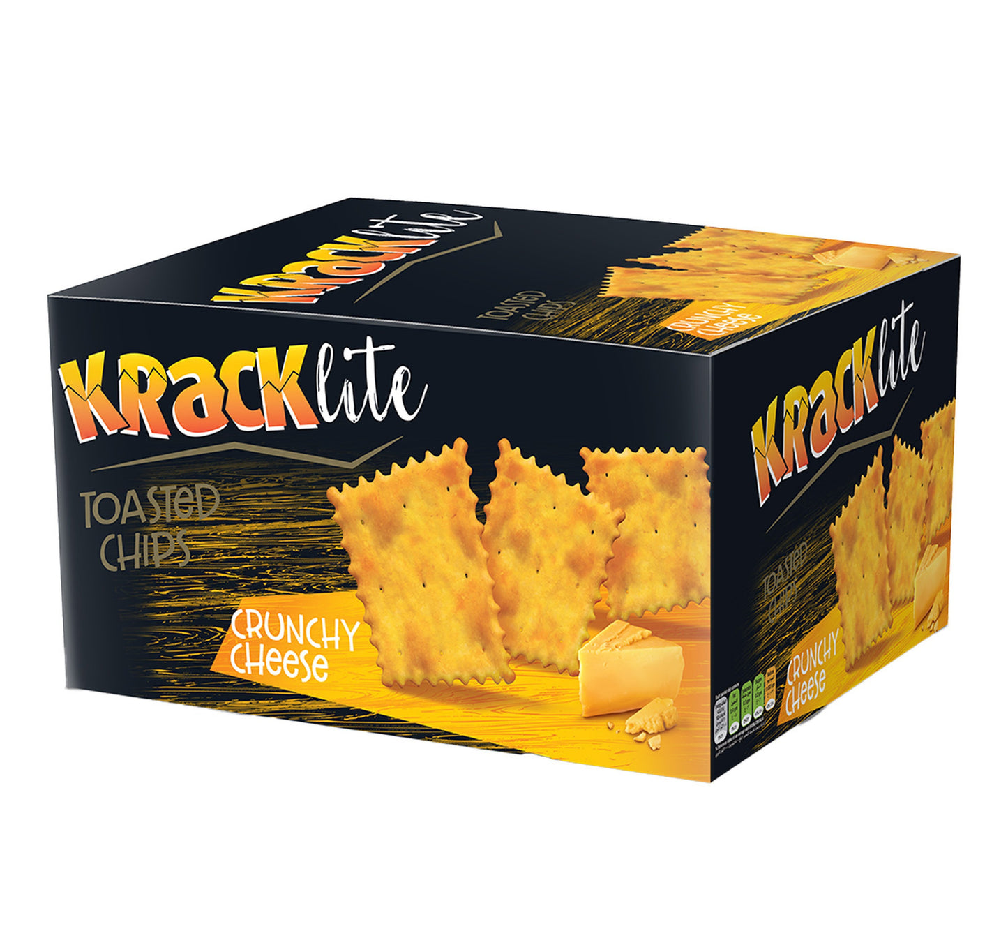 Kracklite Crunchy Cheese Toasted Chips 12 x 26 g