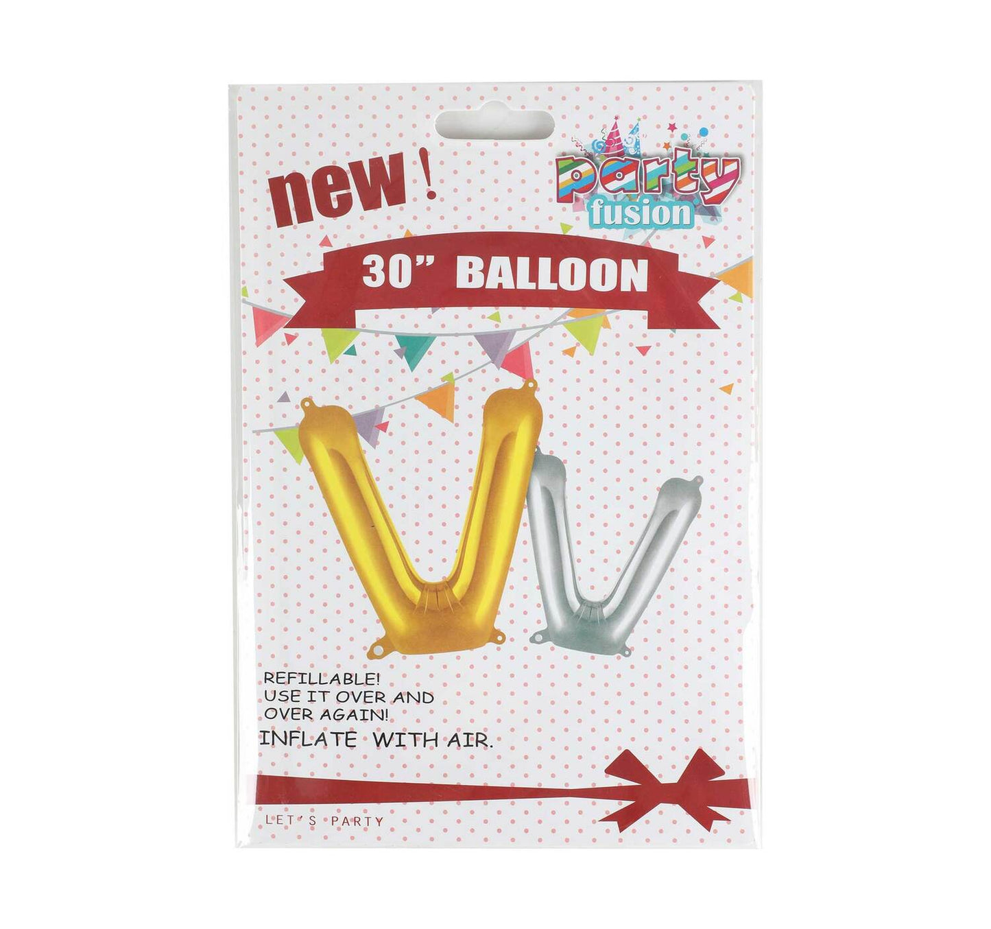 Party Fusion Foil Balloon-V HK19L-44 32"
