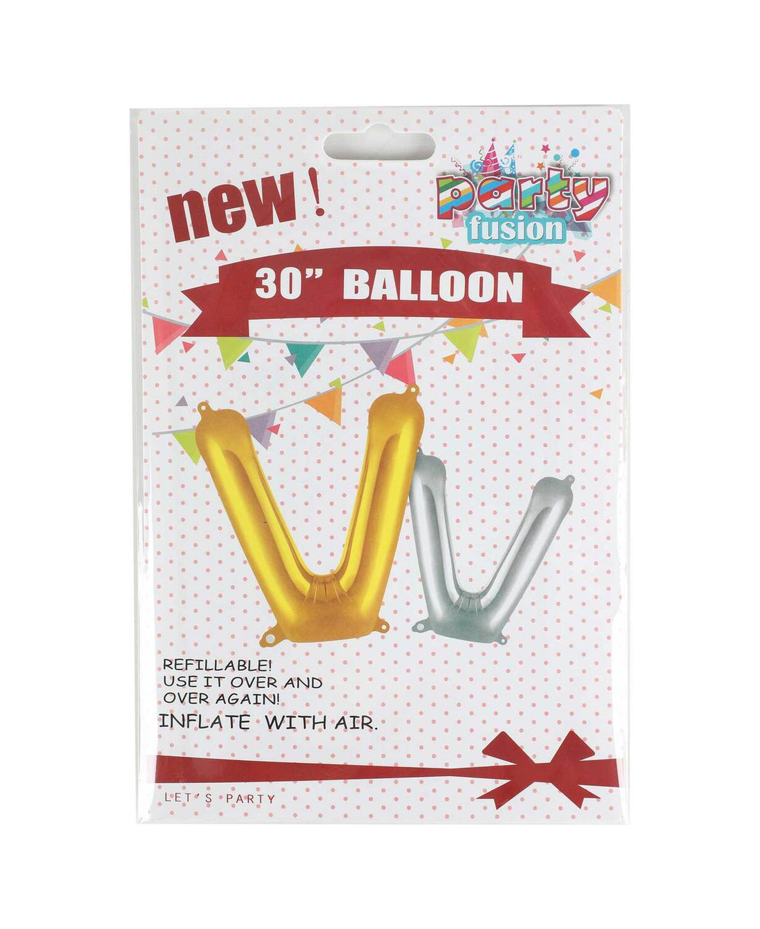 Party Fusion Foil Balloon-V HK19L-44 32"