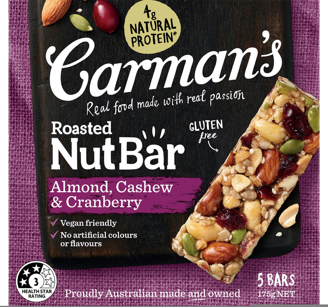Carmans Almond Cashew & Cranberry & Nut Bar 5 x 35 g
