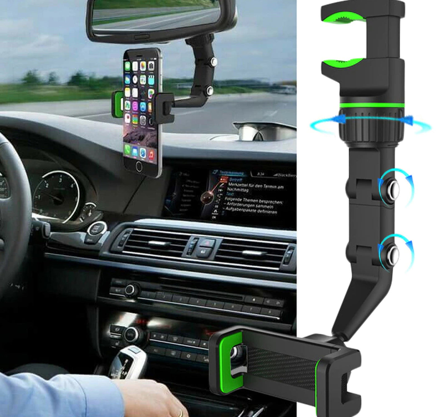 Iends Rear View Mirror Phone Holder HO367