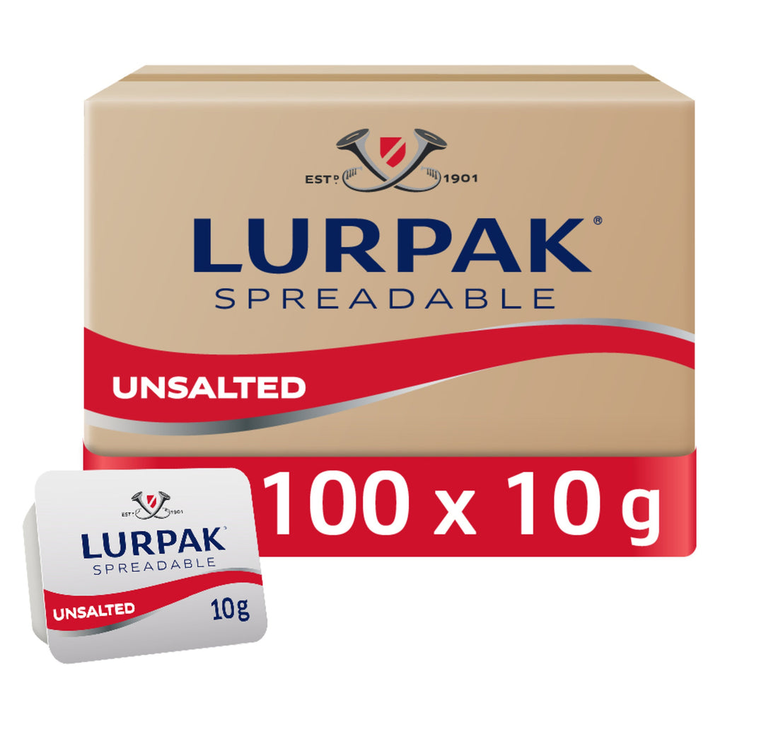 Lurpak Spreadable Butter Portions Unsalted 100 x 10 g