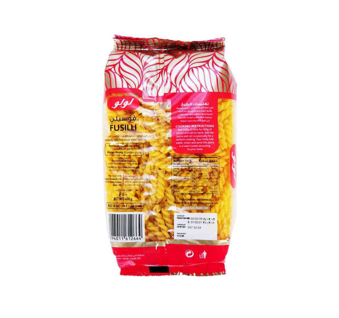 LuLu Pasta Fusilli 400 g