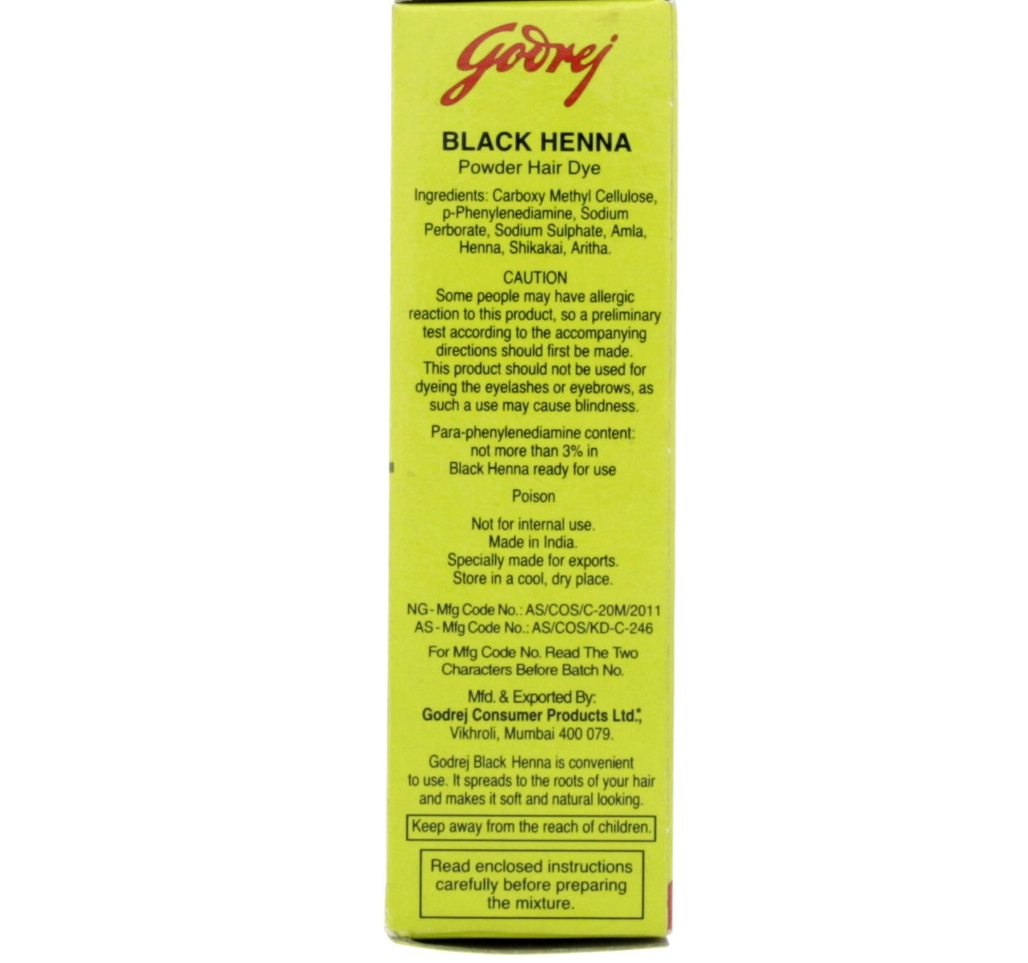Godrej Black Henna Powder Hair Dye 15 g