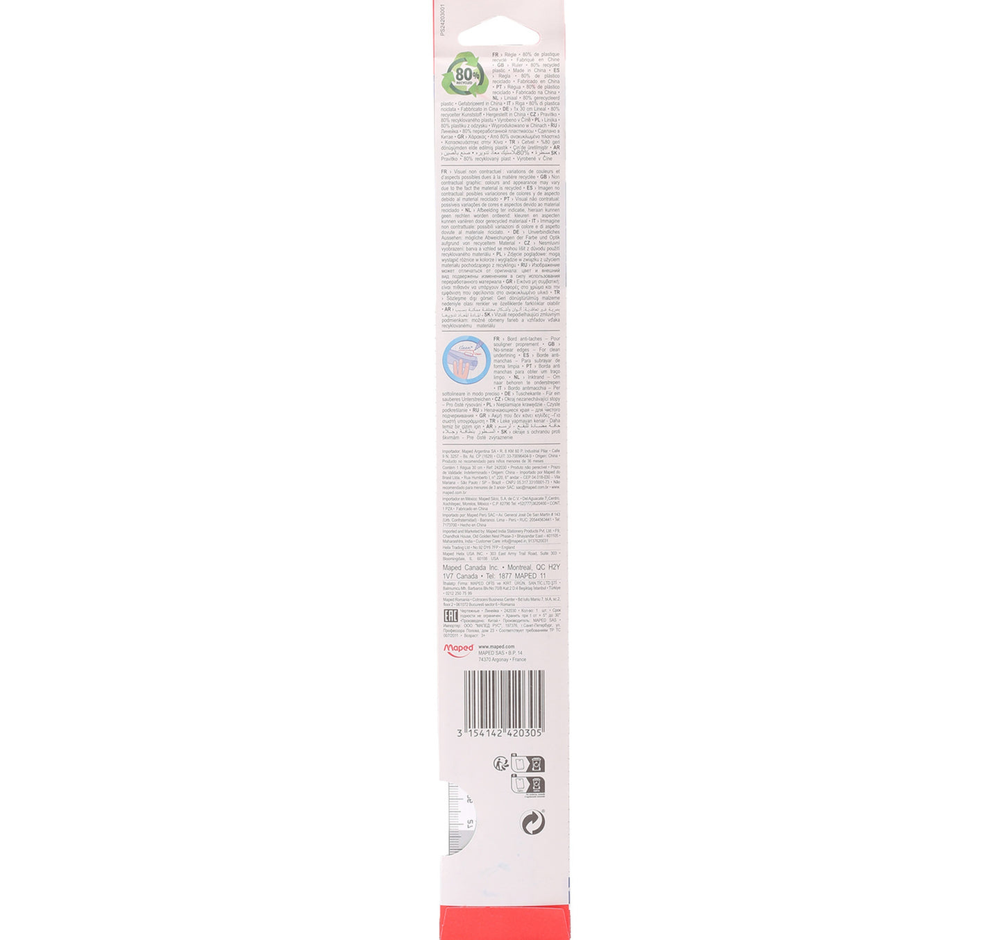 Maped Graphic Flat Ruler 30cm