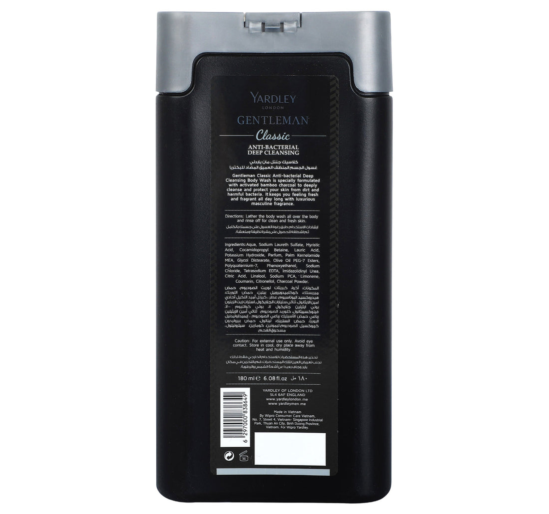 Yardley Body Wash Gentleman Classic 180 ml