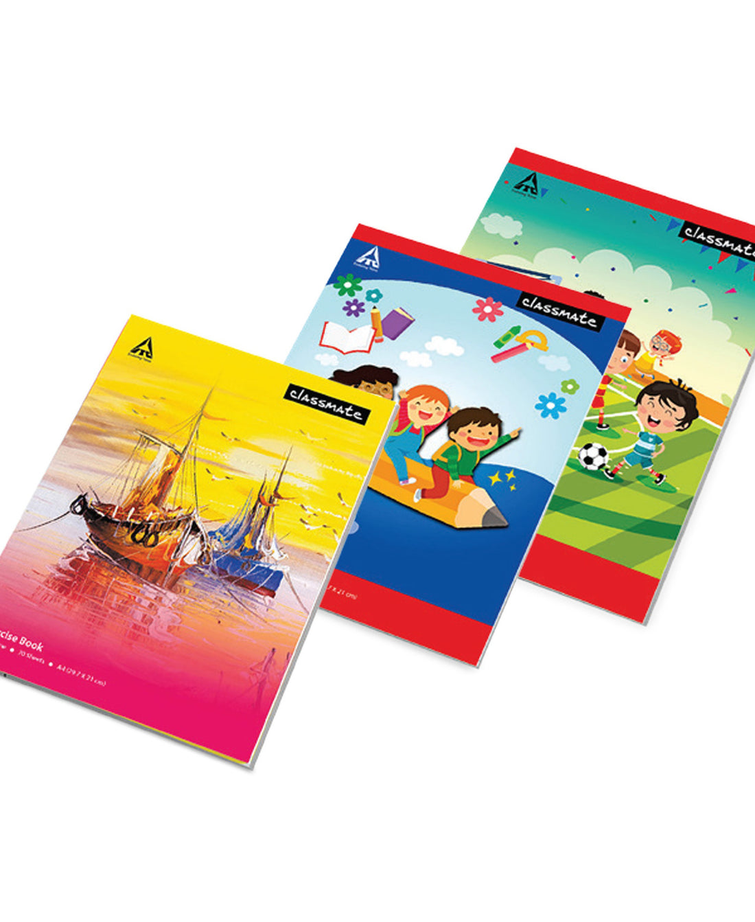 Classmates PP Cover Exercise Book 5mm A4 (297x210mm) 140Pages Assorted Per