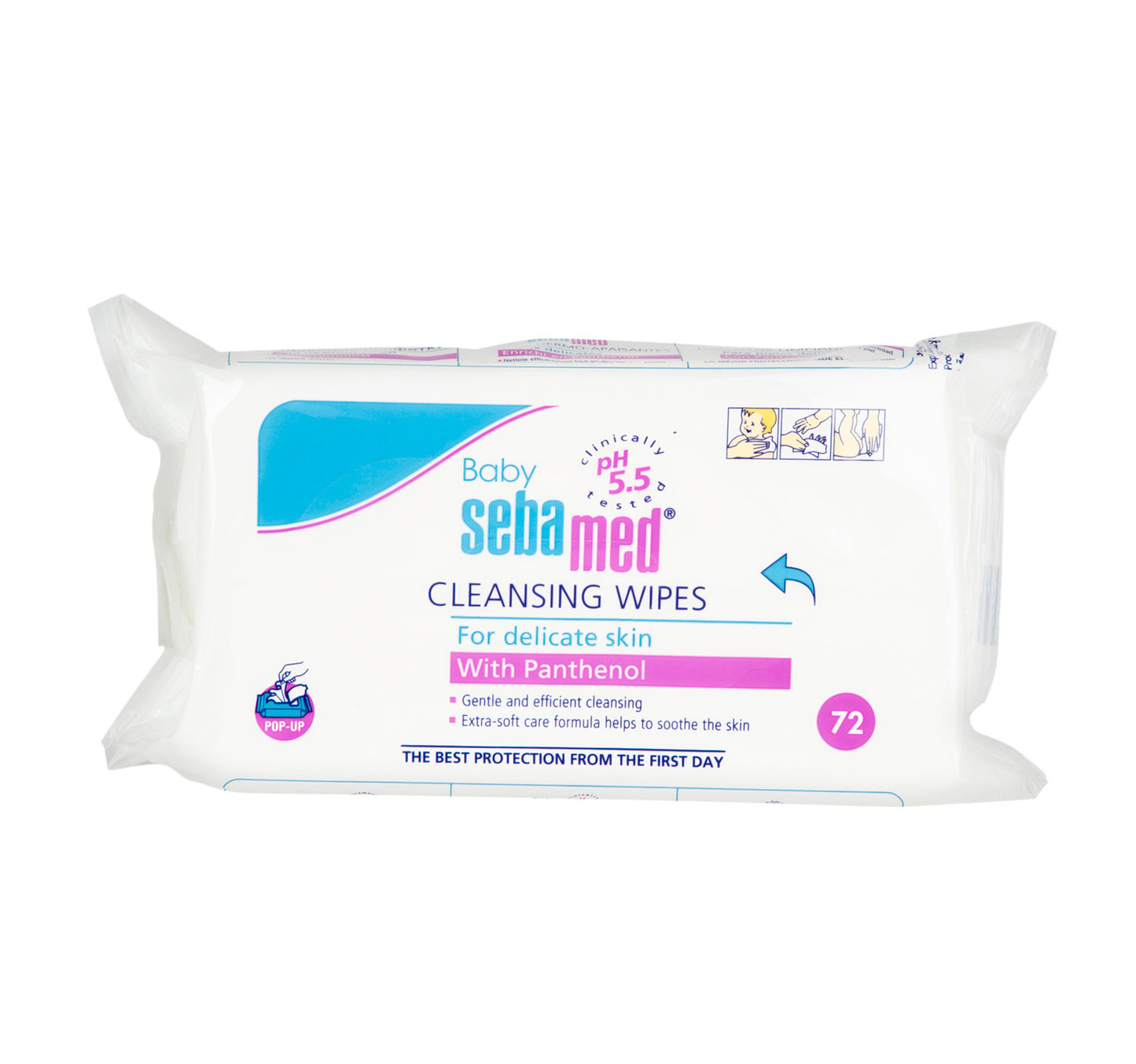 Sebamed Baby Cleansing Wipes Extra Soft Wipes 72 pcs