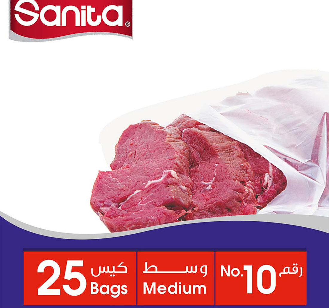 Sanita Food Storage Bags Medium No. 10 Size 40 x 26cm 25 pcs