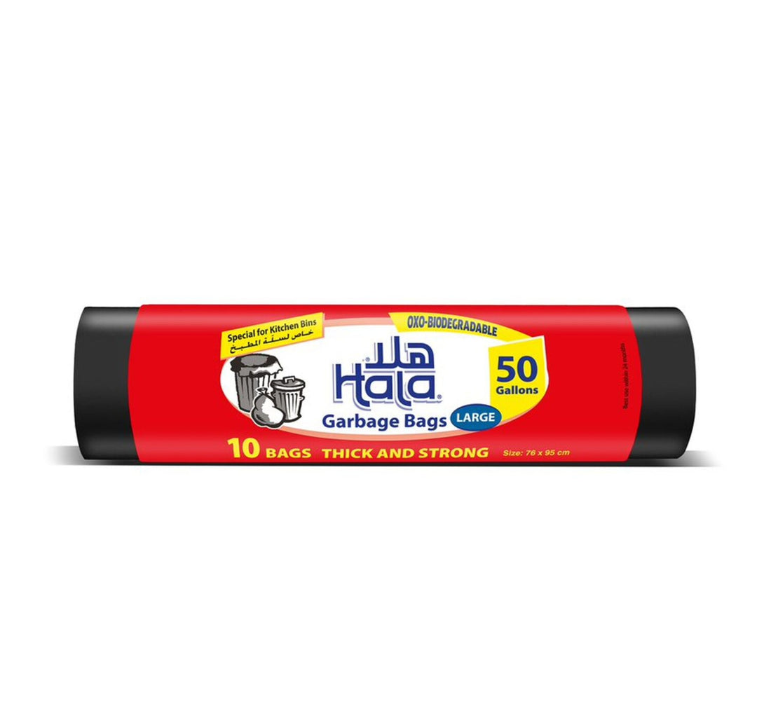 Hala Garbage Bags 50 Gallons Large Size 76 x 95cm 10pcs