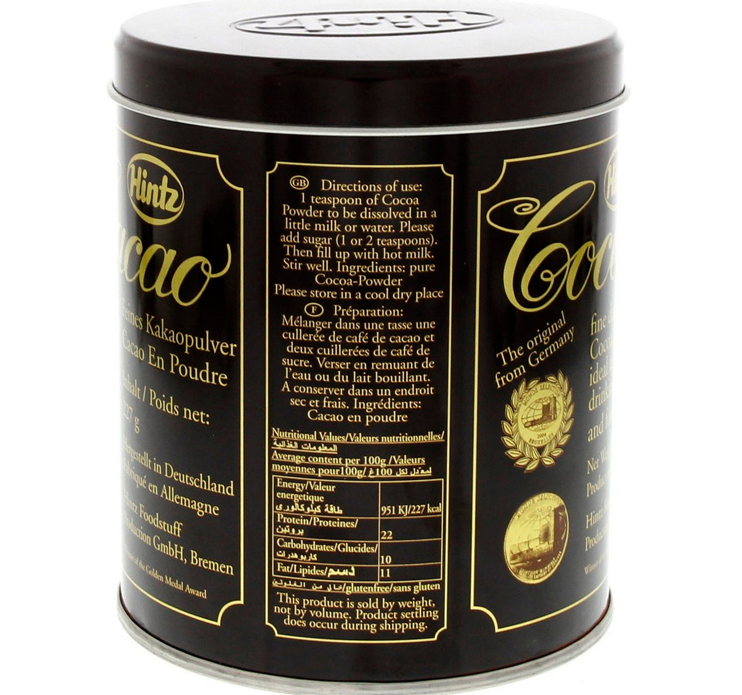 Hintz Cocoa Powder Tin 227 g