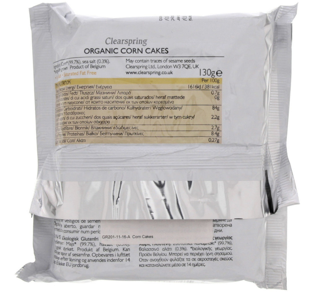 Clearspring Organic Corn Cakes 130 g