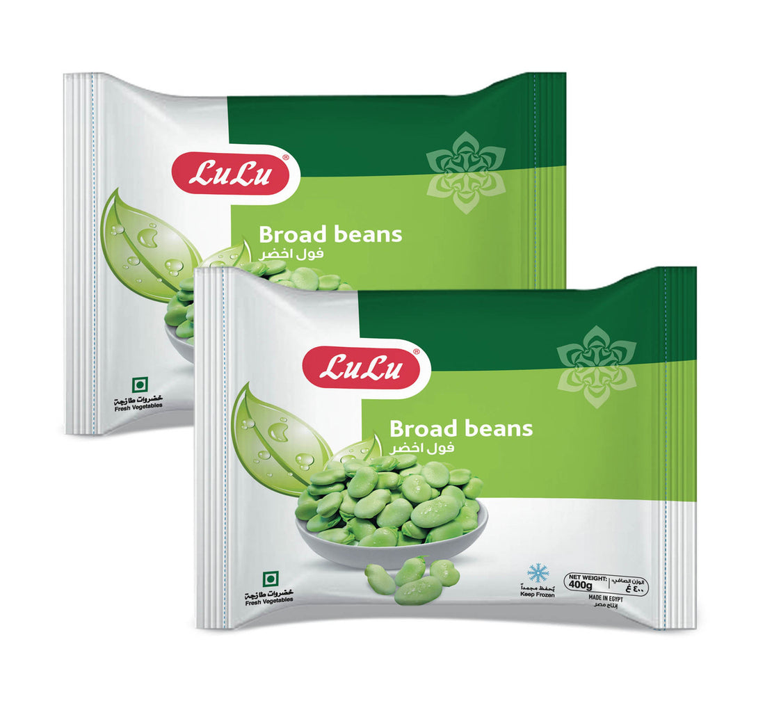 LuLu Frozen Broad Beans Value Pack 2 x 400 g