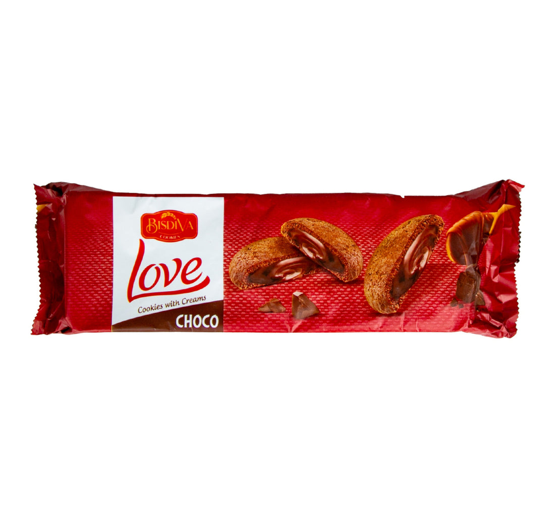 Bisdiva Love Cookies with Cocoa Cream 150 g