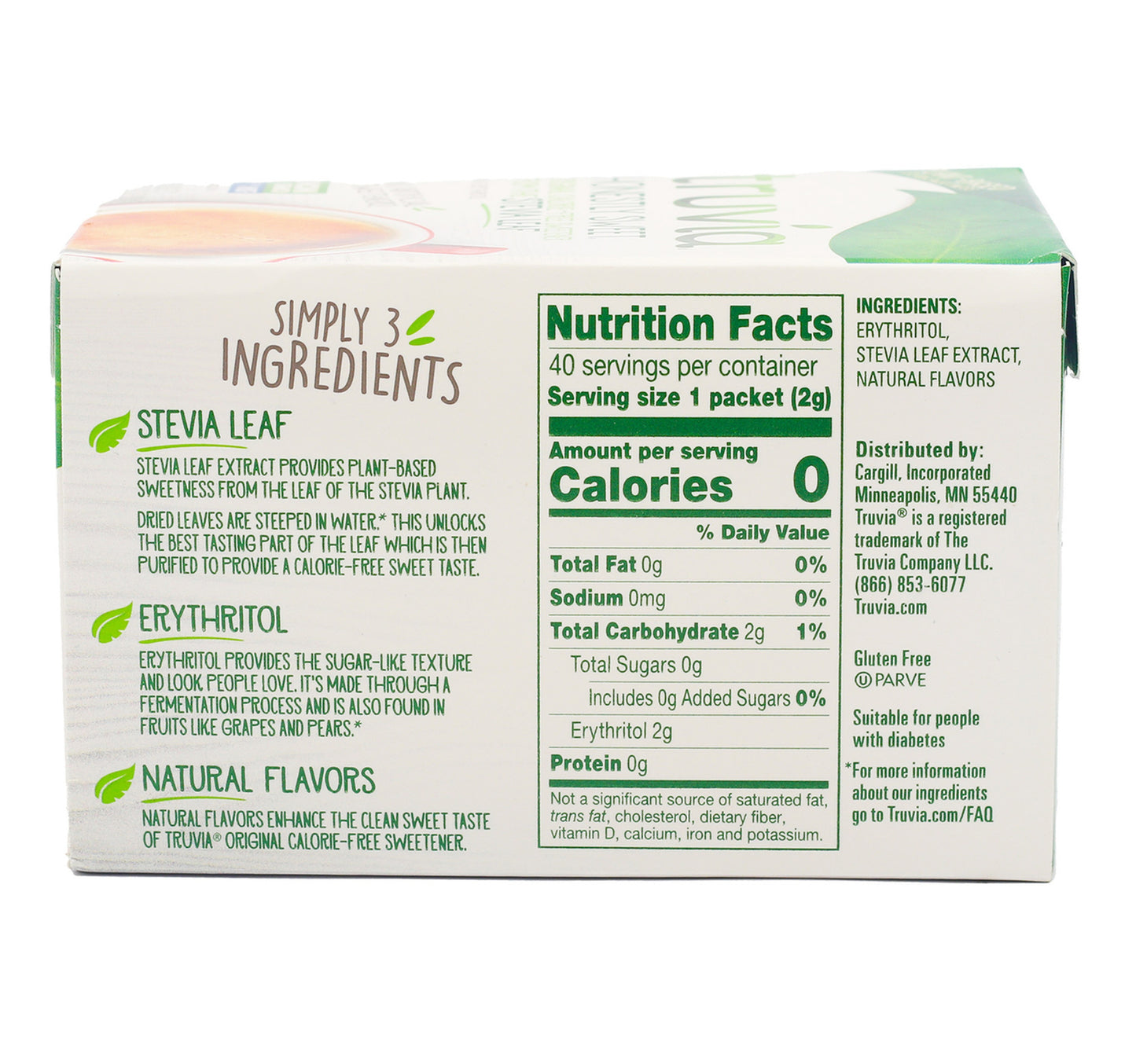 Truvia Original Calorie-Free Sweetener 40pcs