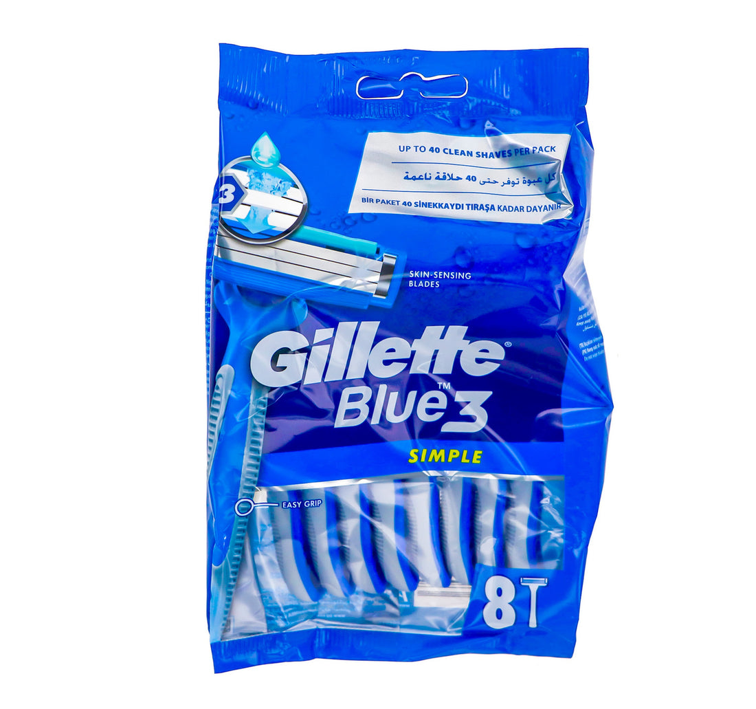 Gillette Razor Blue 3 Simple 8 pcs