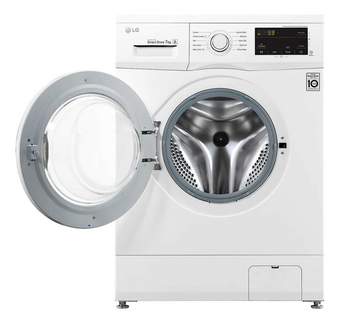 LG Front Load Washing Machine FH2J3QDNP0 7Kg, Inverter Direct drive Motor