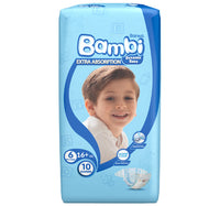 Sanita Bambi Baby Diaper Regular Pack Size 6 XX-Large 16+ kg 10pcs
