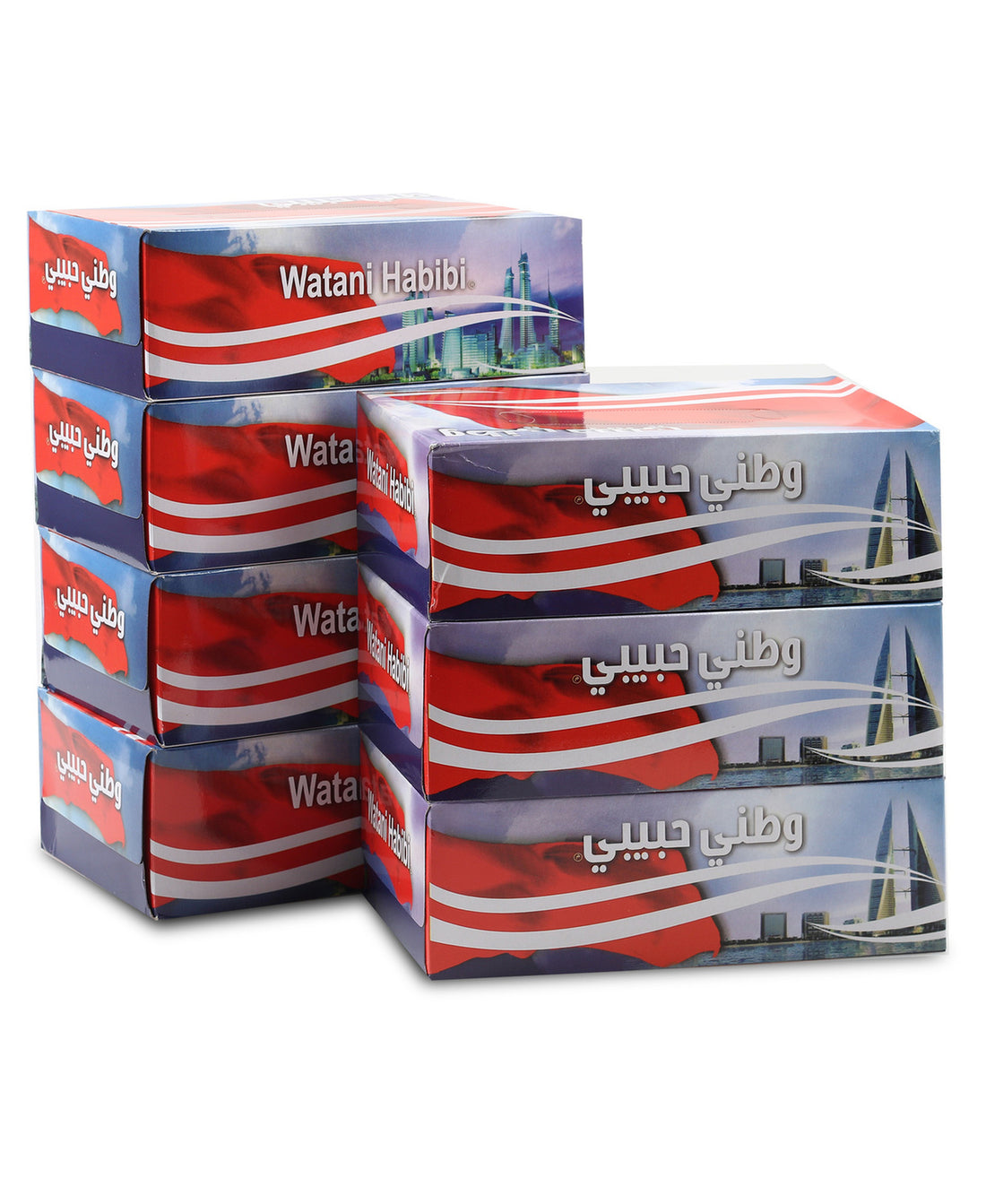 I Love Bahrain Facial Tissue 7 x 120 sheets
