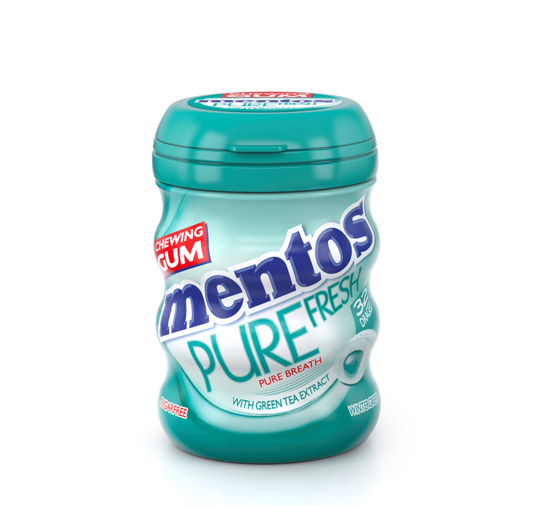 Mentos Pure Fresh Sugar Free Wintergreen Flavour Chewing Gum 56 g