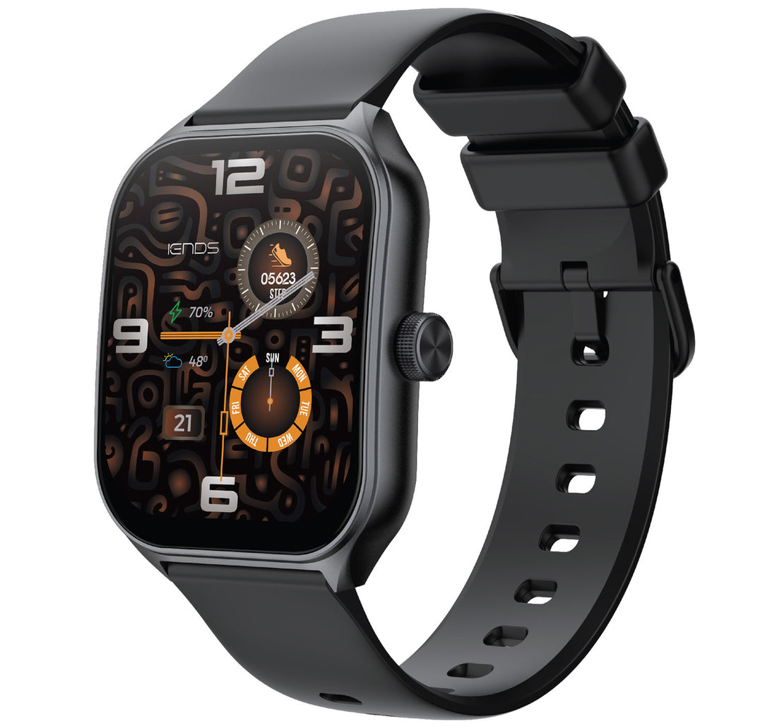 ساعة ذكية من السيليكون من Iends، شاشة 1.75 بوصة، ألوان متنوعة، IE-W005