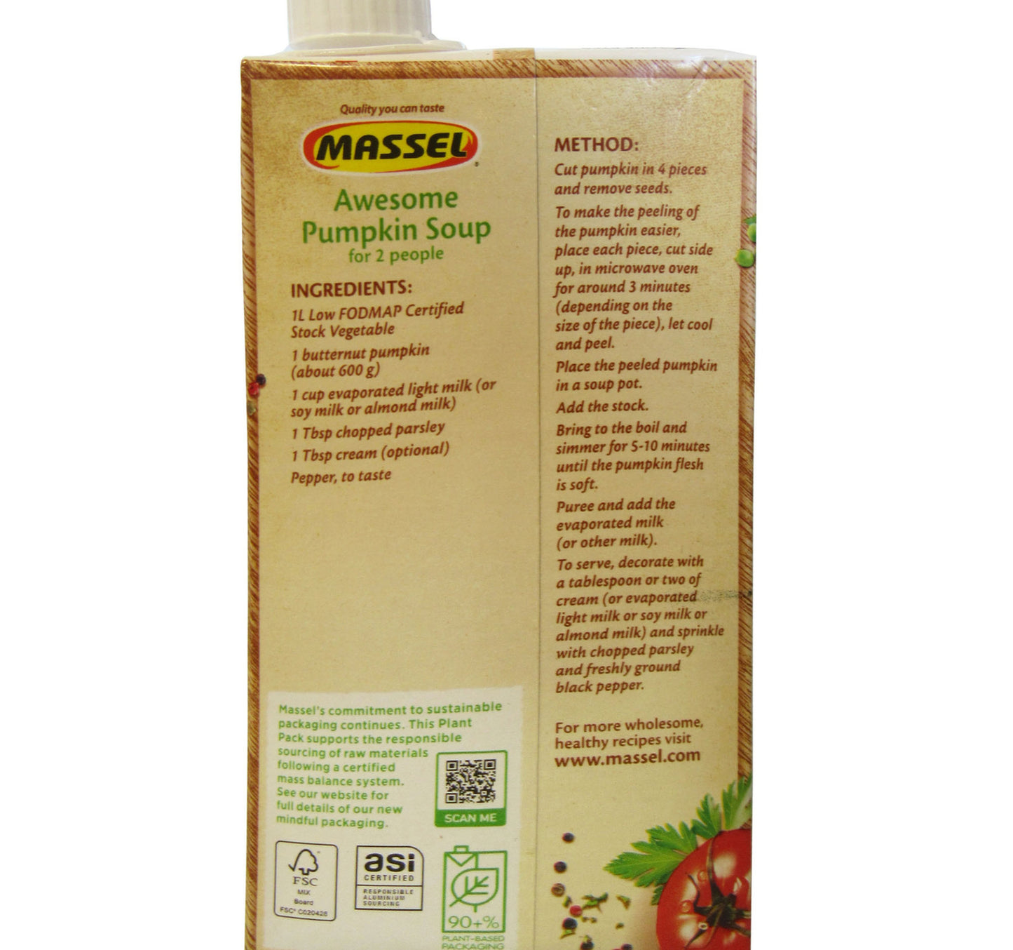 Massel Liquid Plant Based Stock Vegetable Style 1 Litre