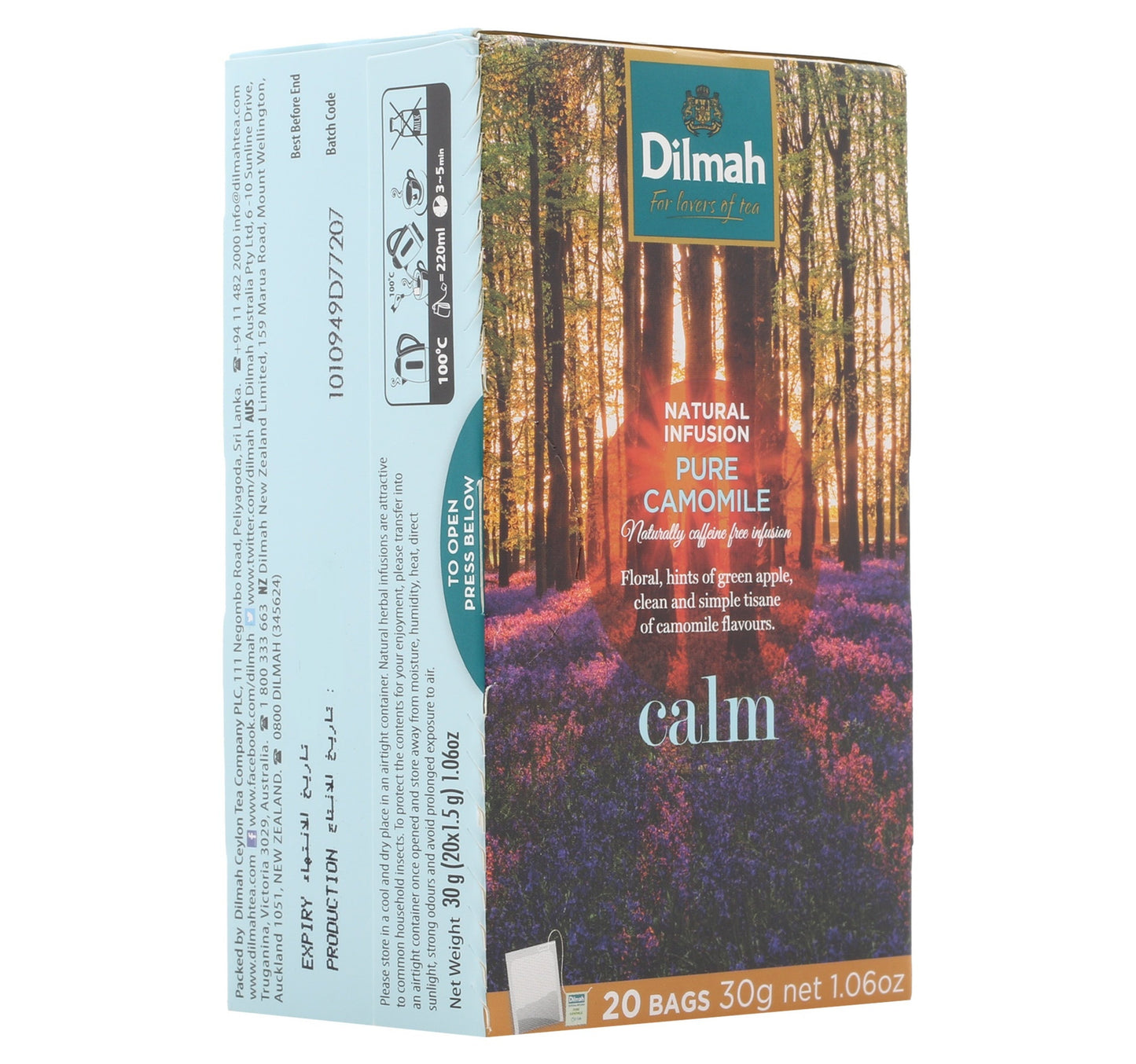 Dilmah Tea Camomile Flower Value Pack 2 x 20 Teabags