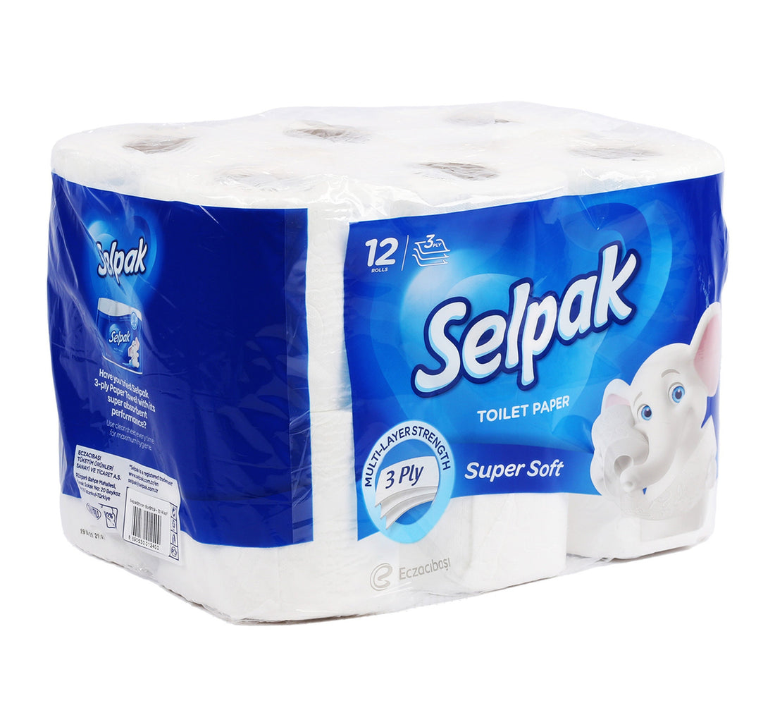 Selpak Toilet Paper 3ply 9+3 Rolls