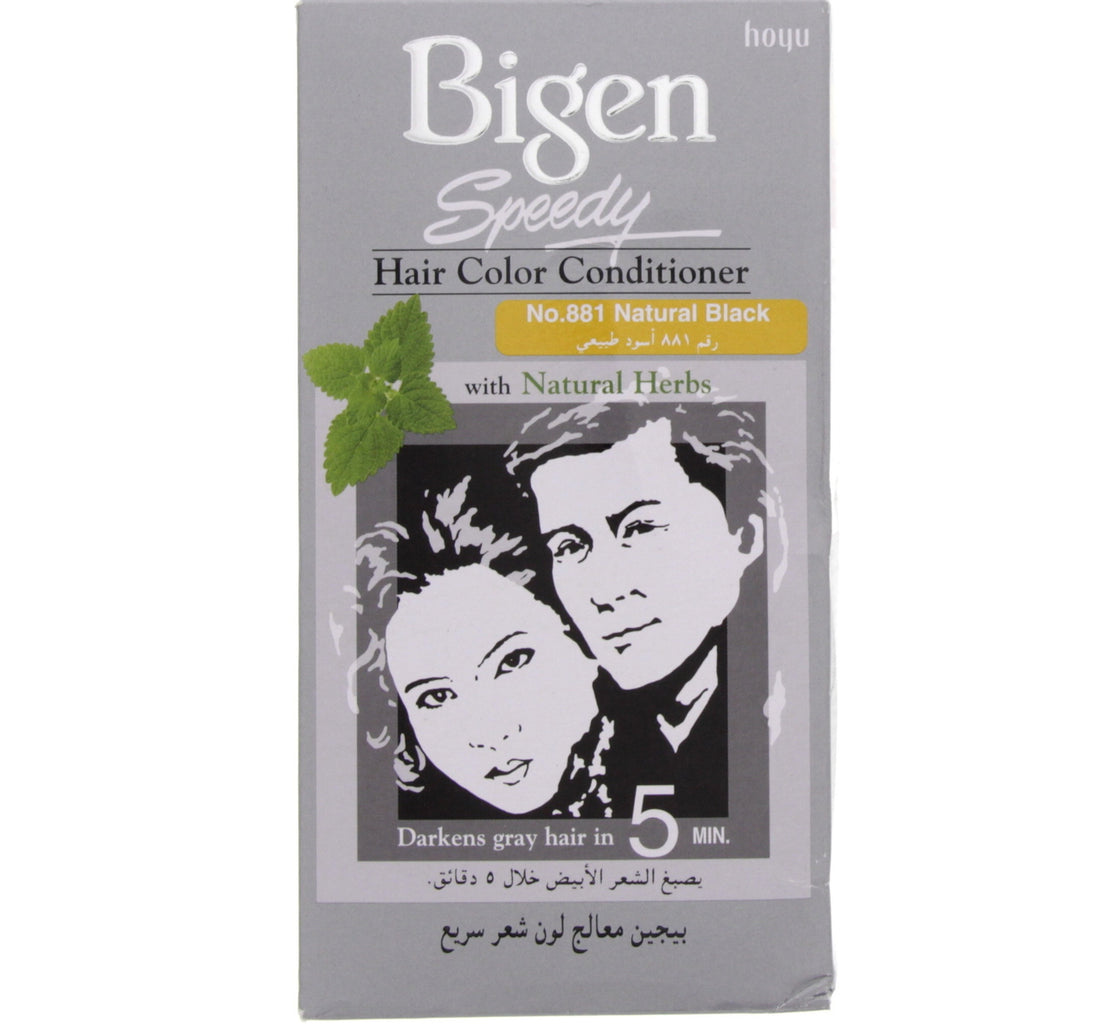 Bigen Speedy Natural Black Hair Color Conditioner No.881 1 pkt