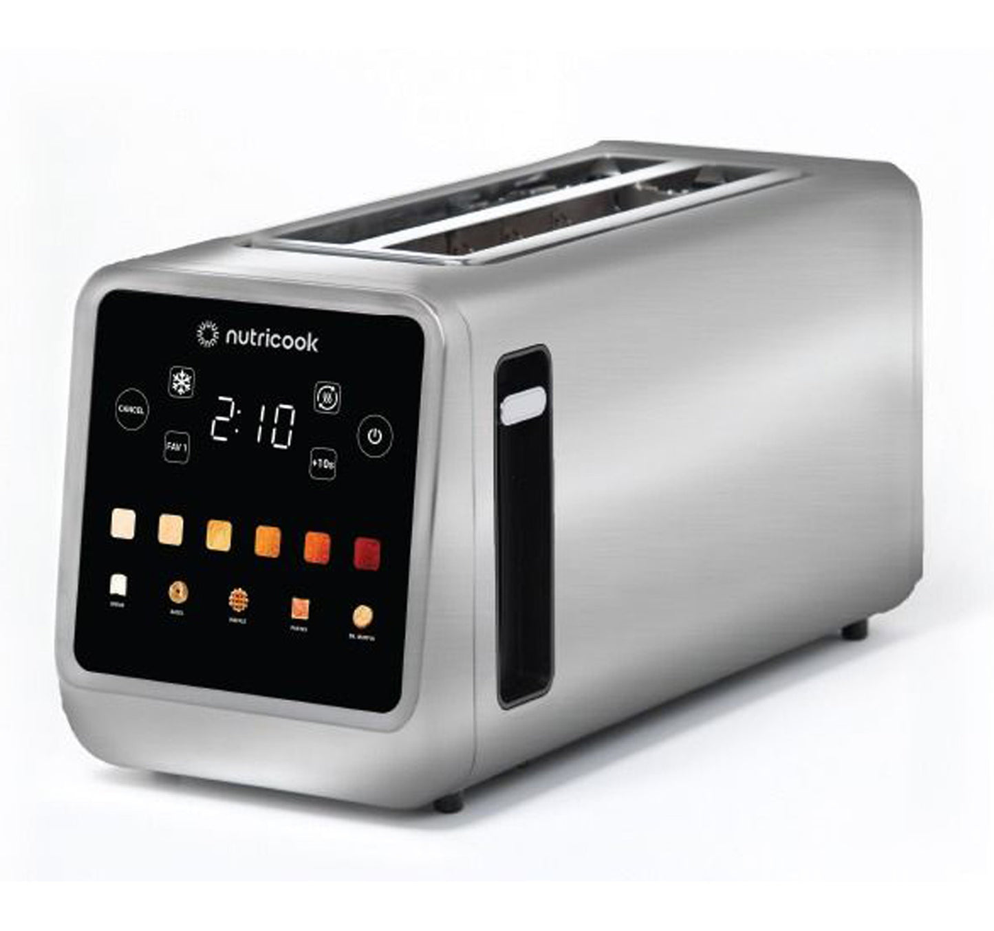 Nurtricook 4 Slice Stainless Steel Digital Toaster, 1450W, NC-TS401