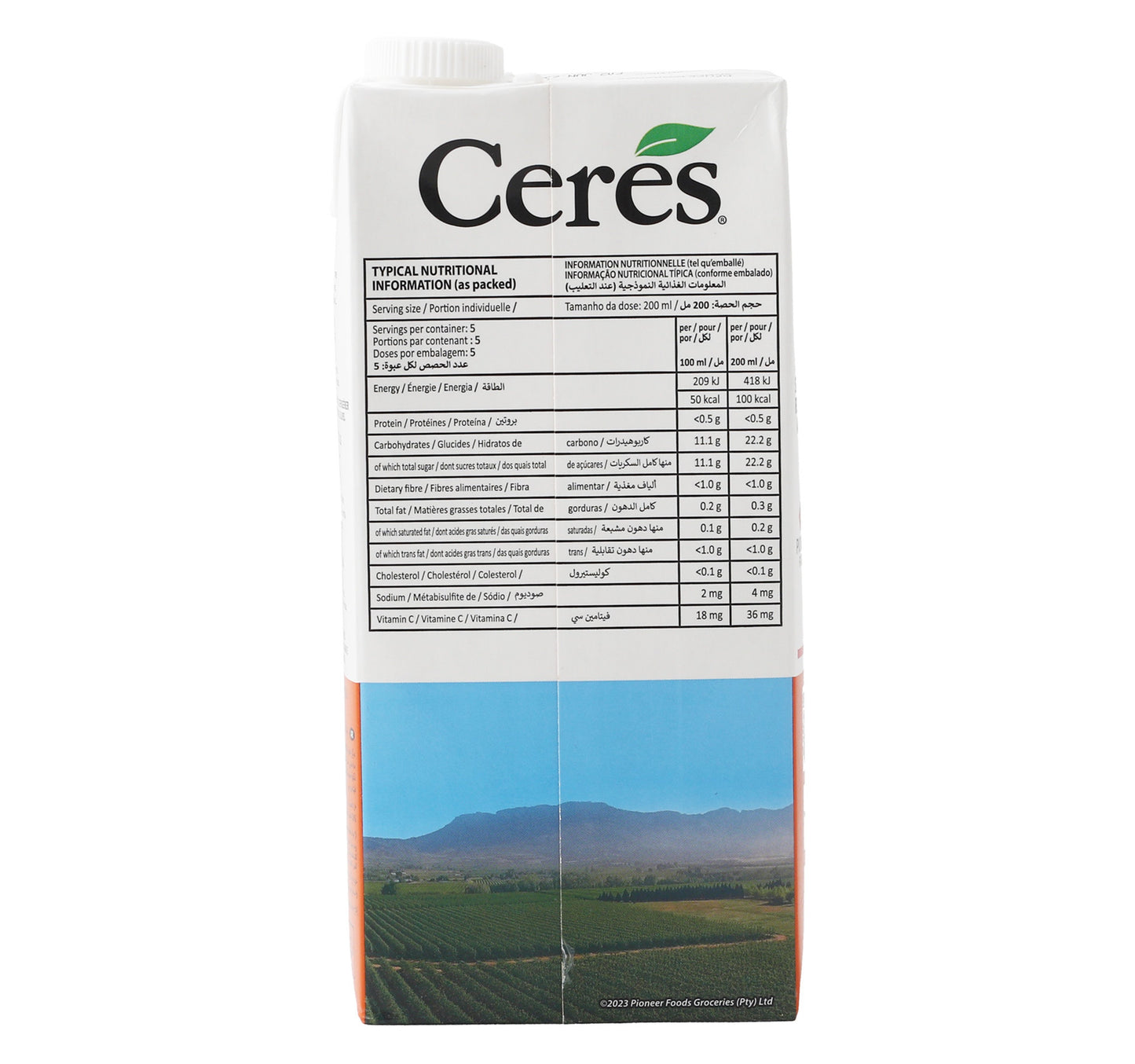 Ceres Nectar Orange Bliss 1 Litre
