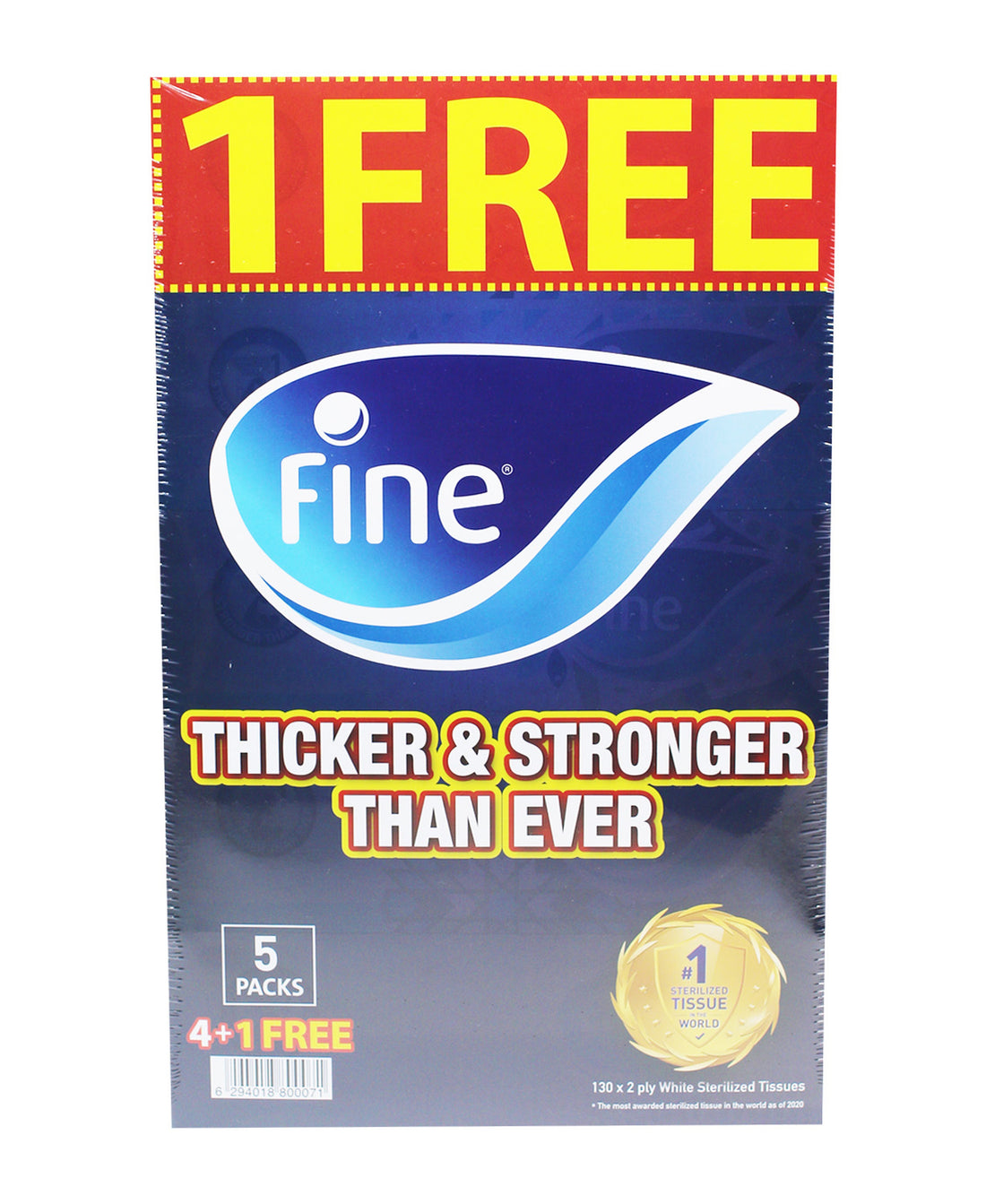 Fine Facial Tissue Value Pack 5 x 130 Sheets