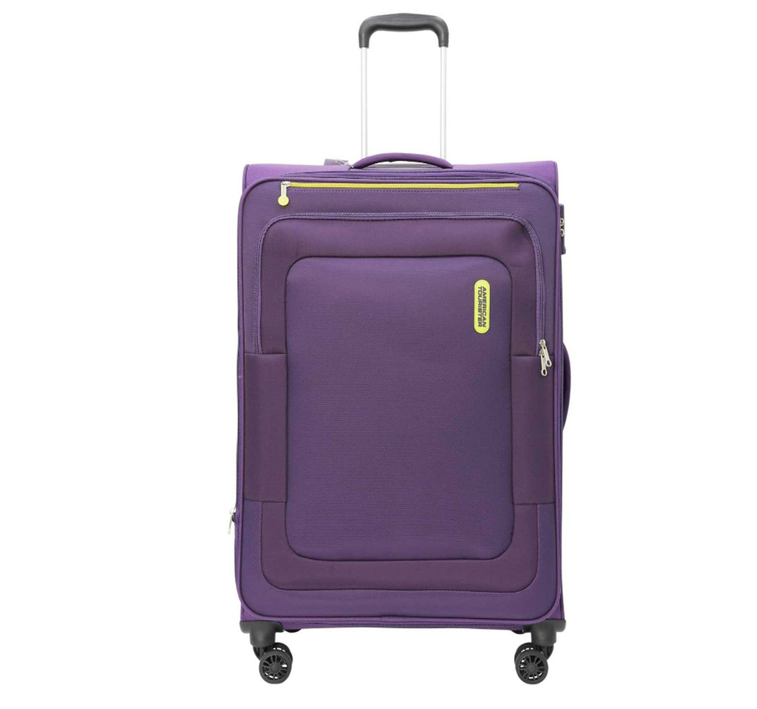 American Tourister Duncan 4 Wheel Soft Trolley, 68 cm, Purple