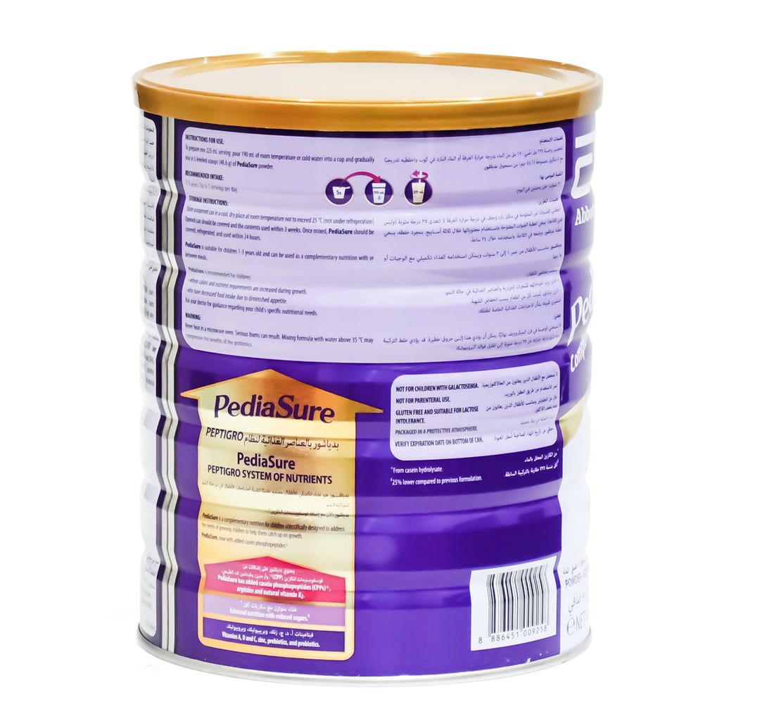 Pediasure Peptigro System With Vanilla Flavour For Children 1-3 Years Old 1.6 kg