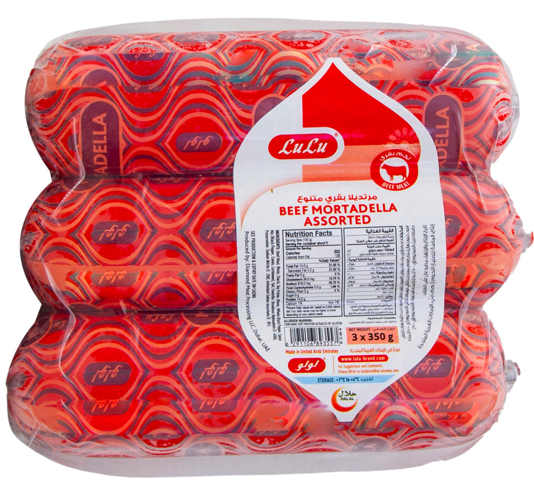 LuLu Beef Mortadella Assorted 3 x 350 g