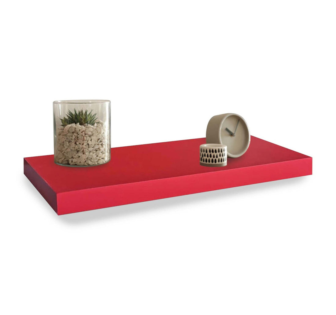 Maple Leaf Wall Shelf 80cm Red A901P