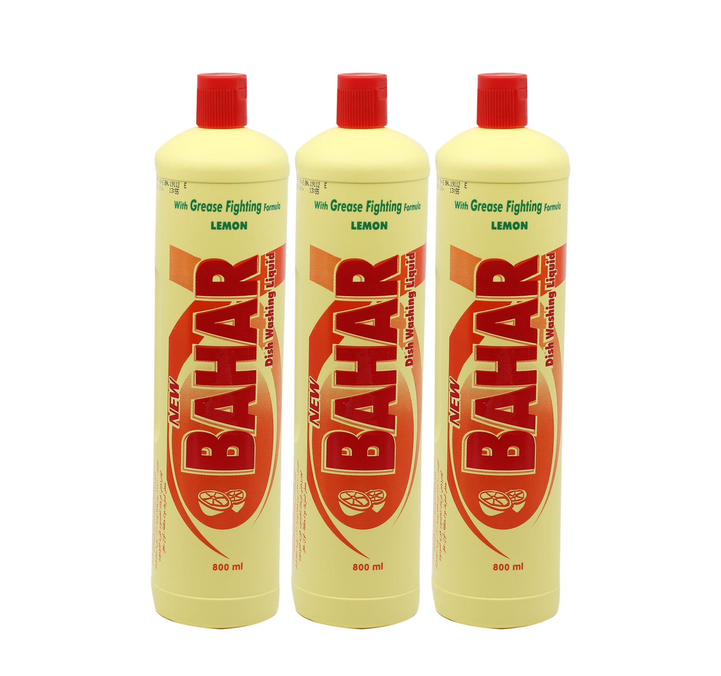 Bahar Dish Washing Liquid Lemon 3 x 800 ml