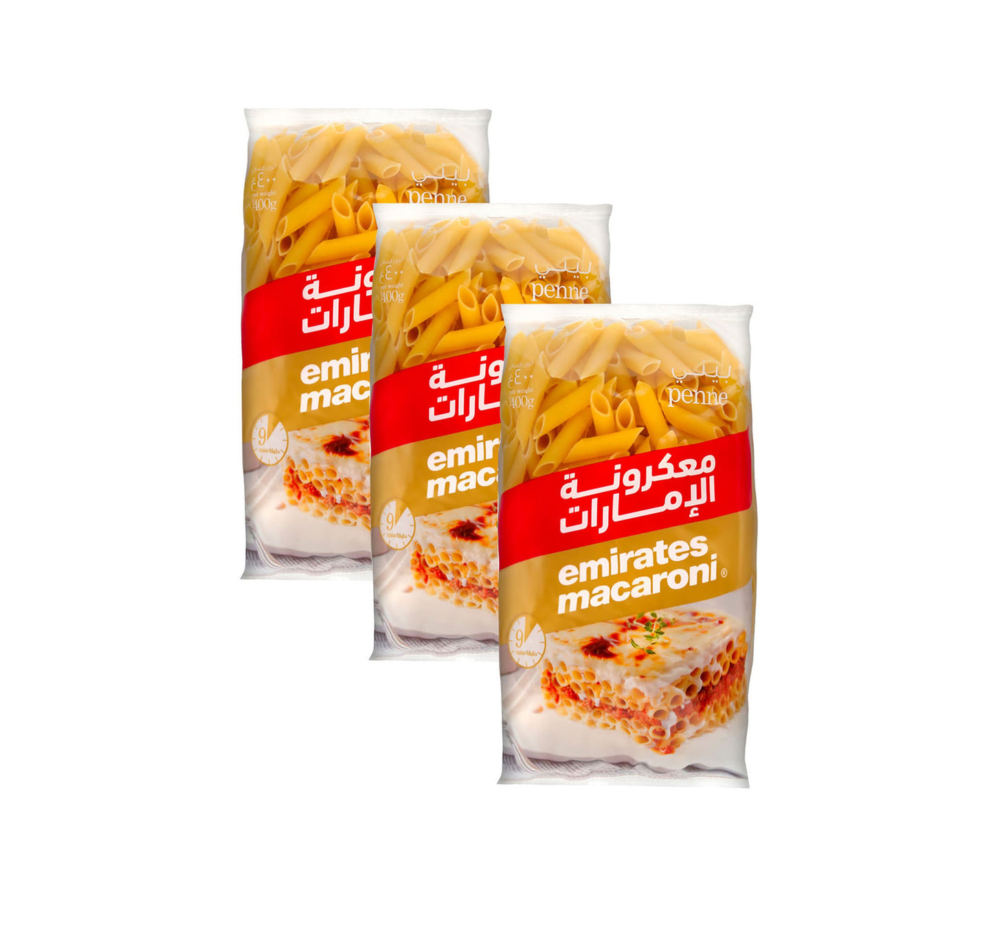 Emirates Macaroni Penne Pasta Value Pack 3 x 400 g